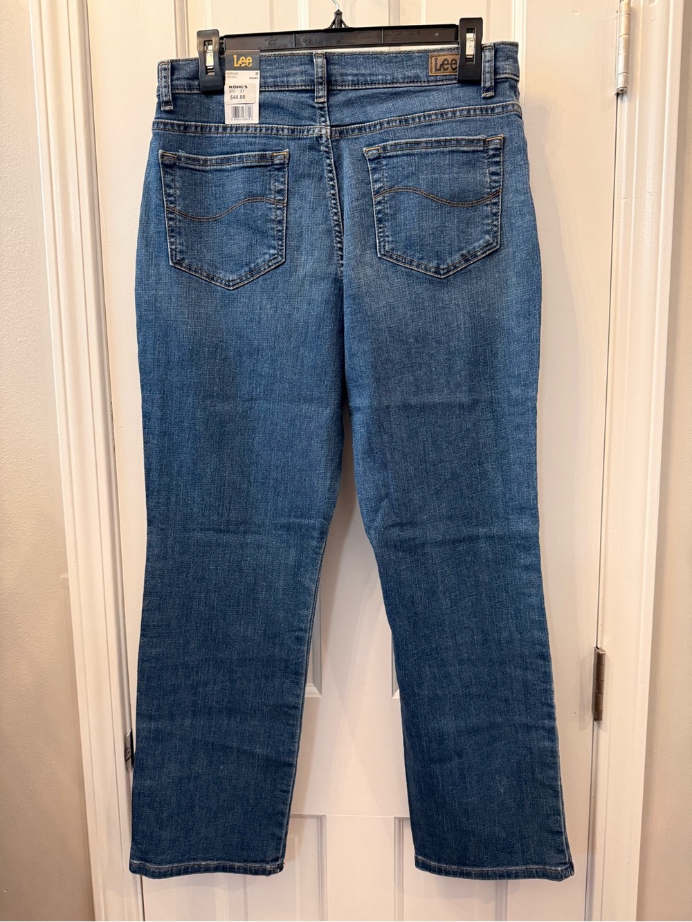 LEE Mid Rise Relaxed Fit Straight Leg Jeans Size 10 Short - Picture 4 of 4